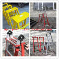 Fiberglass step ladder&hot selling ladder,A-shape fiberglass insulated ladders